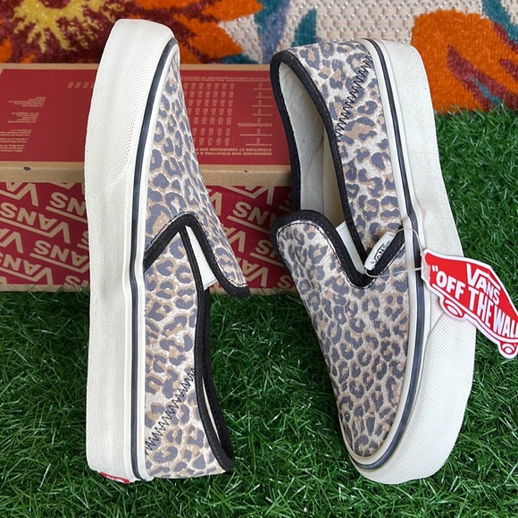 Vans Slip On Sf Cheetah White Cap Gray/Black Surf WMNS sneakers - Picture 12 of 16